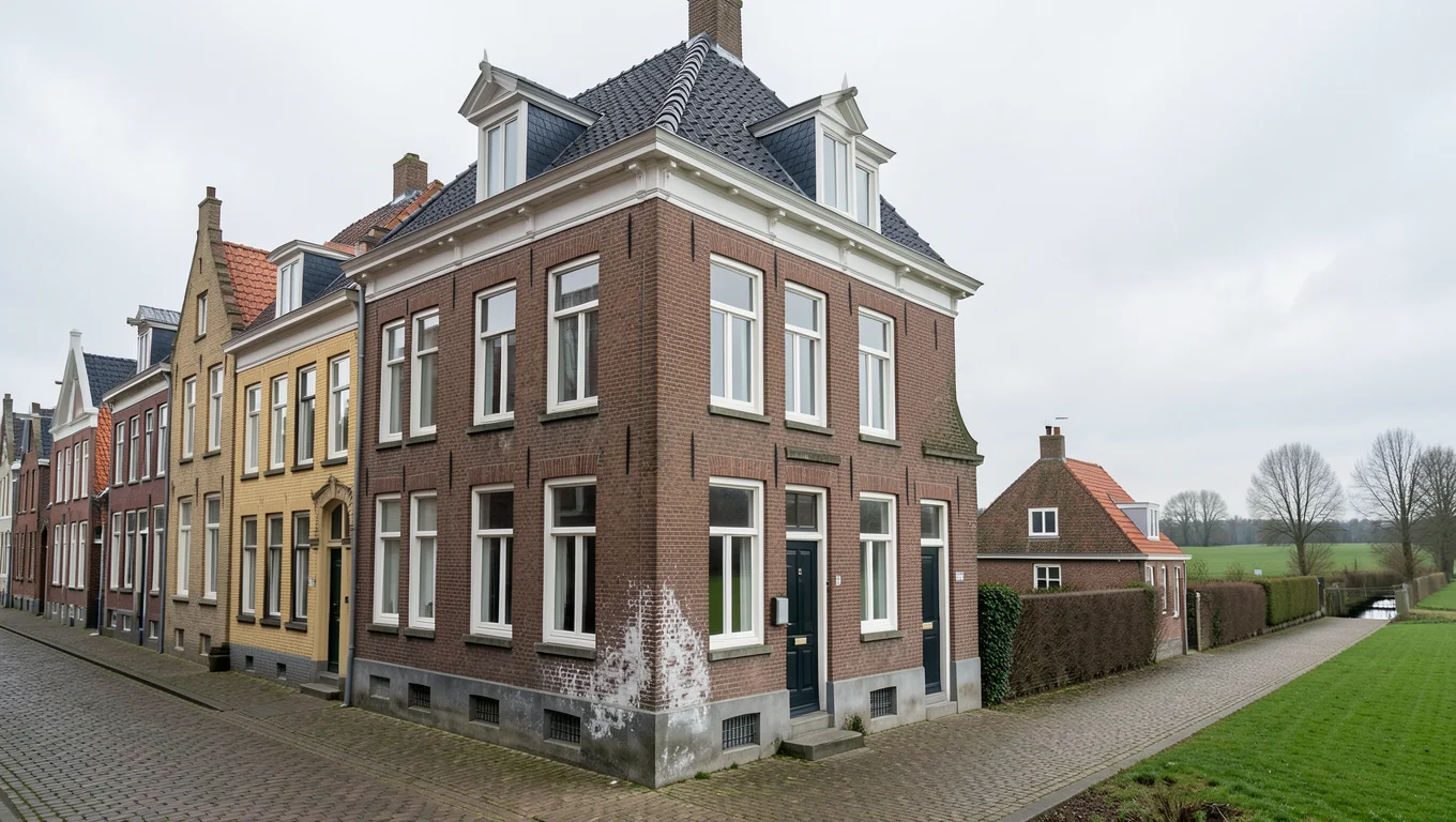 Vochtige gevel bij een oud herenhuis in Gent: waar komt het vocht vandaan?